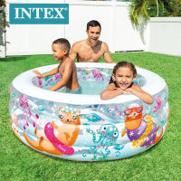 Spot parcel postINTEX58480 Family Inflatable Pool Underwater World round Pool and Children Swimming Pool Paddling Pool