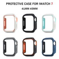 Watchcase for IWatch Series 7 41mm 45mm Case Screen Protector Cover PC PTU Protective for Apple Watch 7 Shell Accessories