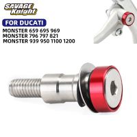 ที่ยกมอเตอร์ไซค์สกรูสำหรับ DUCATI 659มอนสเตอร์695 696 796 797 821 950 1100 1200แป้นเบรกเท้าอุปกรณ์เสริมสลักเกลียวเหล็ก