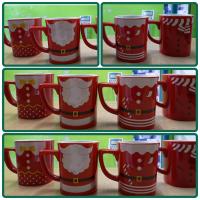 แก้วเนสกาแฟ แก้วเนสแดงNescafe แก้วลายคริสต์มาส Xmas รับยกชุด4ใบ4ลาย