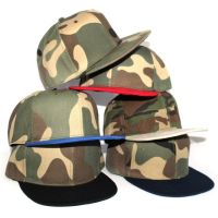 ✈♙□ New Camo Flat Snapback Cap Army Camouflage Baseball Cap