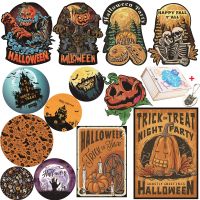 Exquisite Halloween Gift Brightly Colored Wooden Jigsaw Puzzles Elegant Shape Pumpkin Lantern Ghosts Puzzle Games DIY Drawing