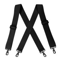 【YF】▪  Heavy Duty Suspenders Big Tall 5cm Wide with 4 Swivel X Back Braces Adjustable Elastic for Men Fashion