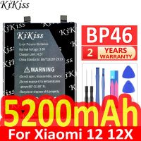 Kikiss Bp46ทรงพลัง5200Mah Bp 46สำหรับ12 12x สำหรับโทรศัพท์มือถือ Xiaomi12