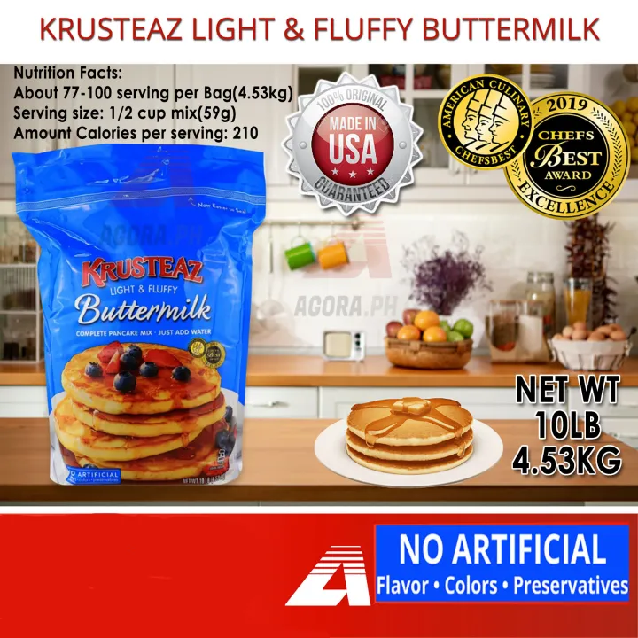 Krusteaz Light & Fluffy Buttermilk Complete Pancake Mix  from Seattle  Washington USA, Exp. Date Mar 31, 2024 | Lazada PH