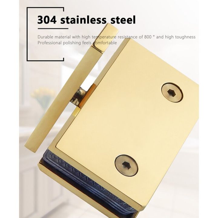 360-rotating-shaft-shower-room-glass-door-heaven-and-earth-clip-304-stainless-steel-hinge-bathroom-glass-clip-titanium-gold-clamps