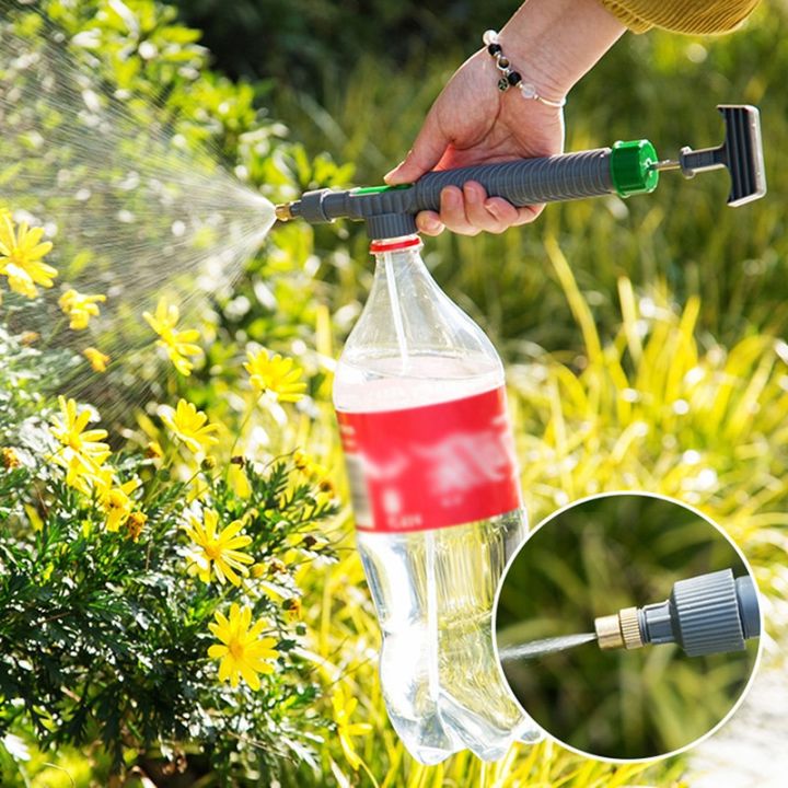 worth-buy-เครื่องมือรดน้ำในสวนหัวฉีดหัวสเปรย์แบบฉีดเองปั๊มอากาศแรงดันสูงแบบปรับได้อุปกรณ์สเปรย์-botol-minuman-สำหรับสวน