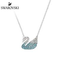 สวารอฟสกี้ ICONIC SWAN สร้อยคอผู้หญิง บลูสวอน Swarovski Blue Swan (Large) ICONIC SWAN Romantic Women Necklace Clavicle Chain Women Jewelry