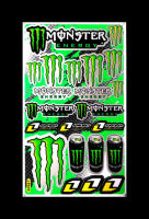 Monster Energy 03 สติ๊กเกอร์แต่งรถมอเตอร์ไซค์ บิ๊กไบค์ ATV หมวกกันน็อค รถยนต์ สติ๊กเกอร์เคลือบเงาคุณภาพดี