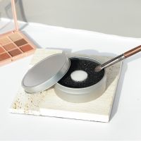 (Stream woman) OVW แปรงแต่งหน้ากล่องซักแห้ง Double Use Eye Shadow Brushes Color Remover ฟองน้ำแปรงซักผ้า Scrubber Clean Kit