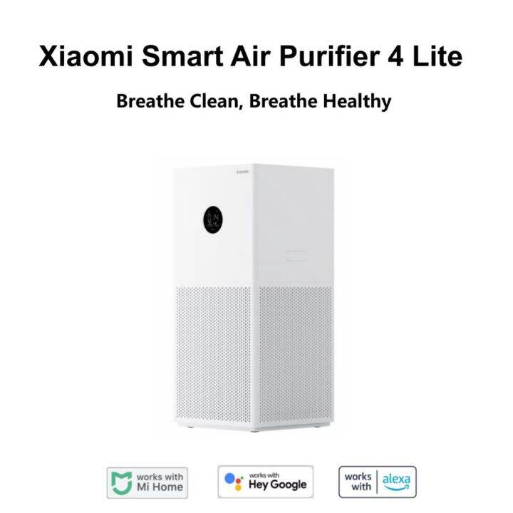 มีประกัน-xiaomi-เสี่ยวมี่-smart-air-purifier-4-lite-เครื่องฟอกอากาศอัจฉริยะ-รองรับ-google-assistant-จอสัมผัส-led