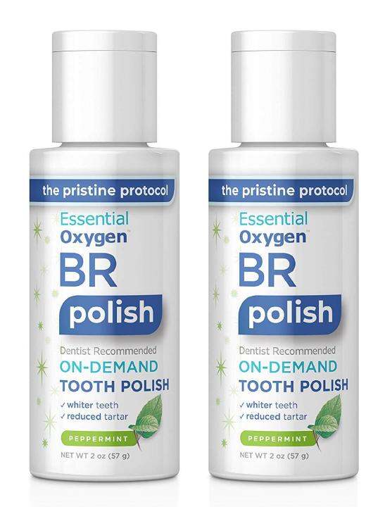 Essential Oxygen Br On Demand Tooth Polish Peppermint 2 Ounce 2 Count Lazada Ph