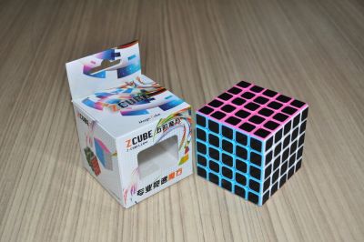 Z-Cube 5x5x5 with black carbon-fibre stickers - Full Bright