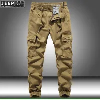 JEEP SPIRIT 1941 ESTD Pantalones de combate para hombre, pantalón táctico militar, de algodón, informal, con múltiples bolsillos, ropa deportiva de cintura elástica para exteriores