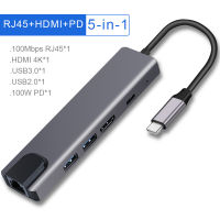 OFCCOM USB C HUB Type C to HDMI 4k Multi USB 3.0 HUB VGA RJ45 Lan Ethernet Adapter Dock for MacBook Pro Type c docking station