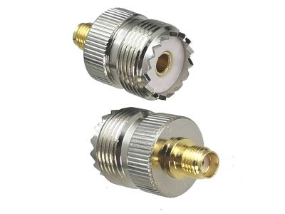 1pcs Connector Adapter SMA Female Jack to UHF SO239 Female Jack RF Coaxial Converter Straight New