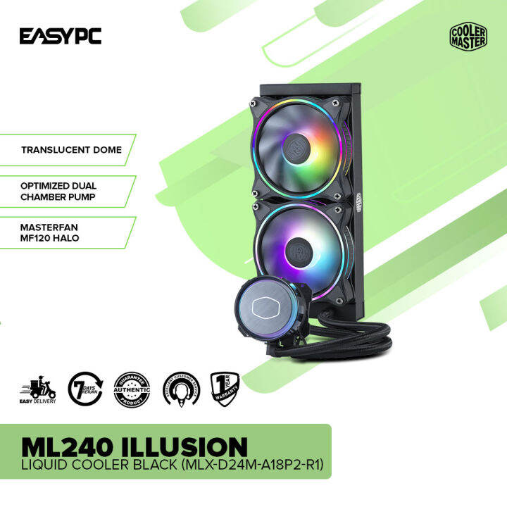 EasyPC COOLERMASTER ML240 / ML360 ILLUSION Liquid Cooler Black or