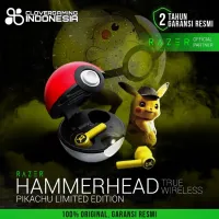 แท้100% หูฟัง razer หูฟังไร้สาย pokemon pikachu hammerhead true wireless หูฟังเล่นเกม หูฟังเล่นเกมส์ Bluetooth earphone