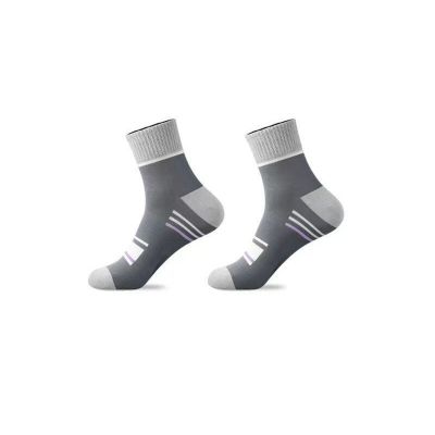 ‘；’ 6 Pairs New Cool Men Sport Cotton Short Socks Sets Four Season Breathable Male Print Sport Middle Tube Socks For Men