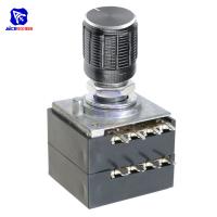 【CW】 Potentiometer 100K LOG ALPS RH2702 Audio Volume Pot Stereo W Loudness L with Knob Dia. 6mm Shaft