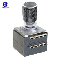 Rotary Potentiometer 100K LOG ALPS RH2702 Audio Volume Control Pot Stereo W Loudness L with Potentiometer Knob Dia. 6mm Shaft