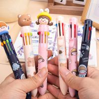 VXJKQN แห้งเร็วการ์ตูนน่ารักทนทานสำหรับโรงเรียน8/10ระบายสีปากกาบอลพอยท์หลากสีปากกานักเรียนปากกาวาดเครื่องเขียน