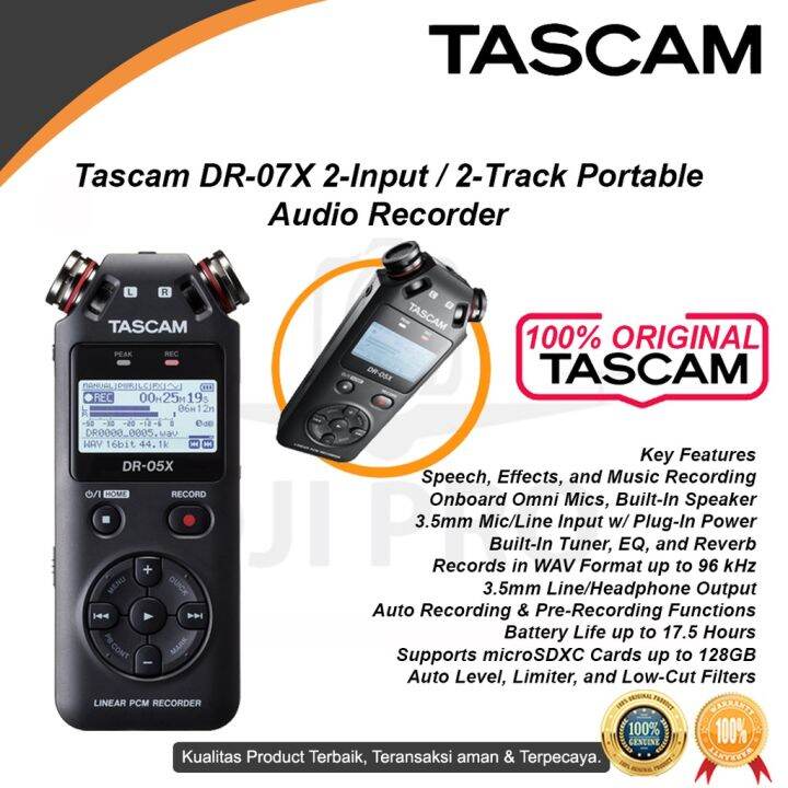TASCAM DR05X DR05 X Portable Audio Recorder Lazada Indonesia