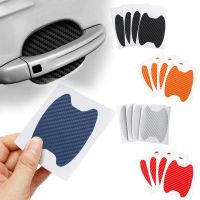 4Pcs/Set Car Door Sticker Carbon Fiber Scratches Resistant Cover Auto Handle Protection Film Exterior Styling Accessories