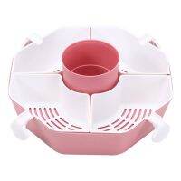 Multifunctional Rotatable Hot Pot Assortment Home Kitchen Drain Basket Wash Basin Vegetable Assortment