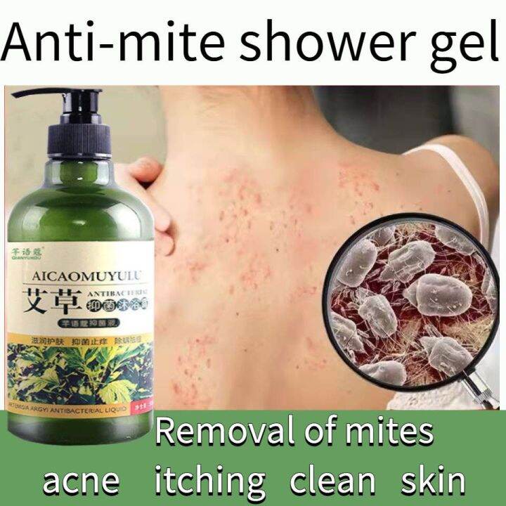 Wormwood Body Wash Antimite shower gel Antibacterial Antipruritic Mite
