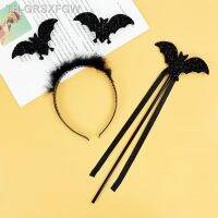 【LZ】♧❧  Halloween Bat Spider Magic Wand Headband Set para Crianças Decoração do partido Suprimentos Acessórios Cosplay Costume