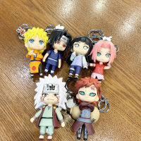 พวงกุญแจของเล่นโมเดล Figur Naruto การ์ตูนนารูโตะซาสึเกะฮินนะตะคาระซากุระจิราอิยะจิริยะจิทาชิตุ๊กตาห้อยของกระเป๋าของขวัญพวงกุญแจ