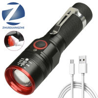 Led Flashlight XM-L T6 Bike Light USB Rechargeable 18650 Battery Torch 3000lm Aluminum Waterproof 3 Mode Lantern for Cycling