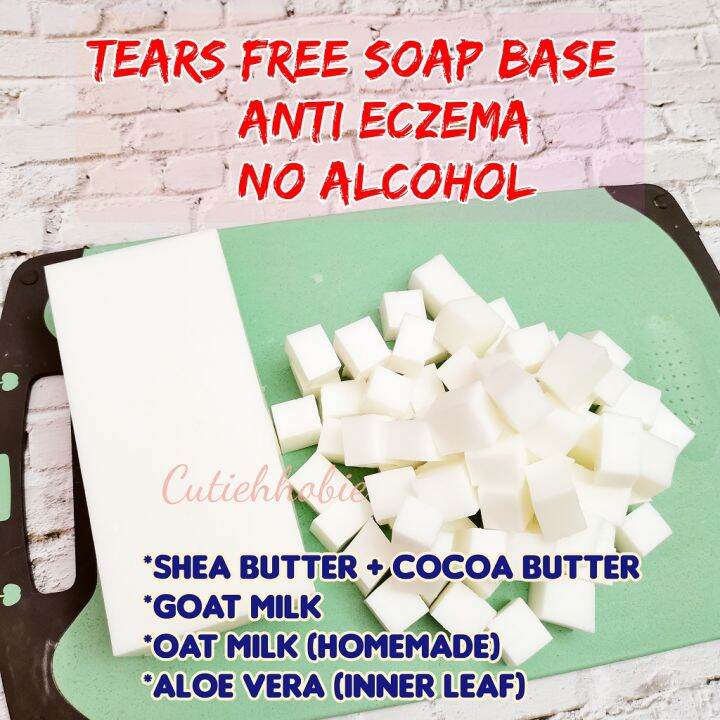 Shea butter cocoa butter melt and pour tears free soap base anti eczema