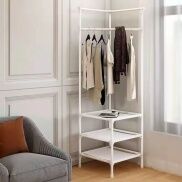 Kệ chữ V, kệ để đồ treo quần áo góc tường ANA GD1 khung kim loại cao cấp