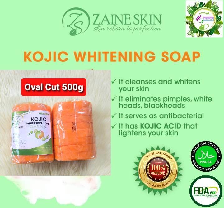 ZAINE SKIN KOJIC SOAP HOTEL/OVAL CUT 500G/ BAR. | Lazada PH