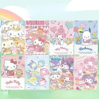 ✼❁❈ 8 ชิ้น/เซ็ตอะนิเมะโปสเตอร์สติกเกอร์ Melody Sanrio Hello Kitty Kulome น่ารักน่ารักวอลเปเปอร์หอพักตกแต่งห้องของขวัญ