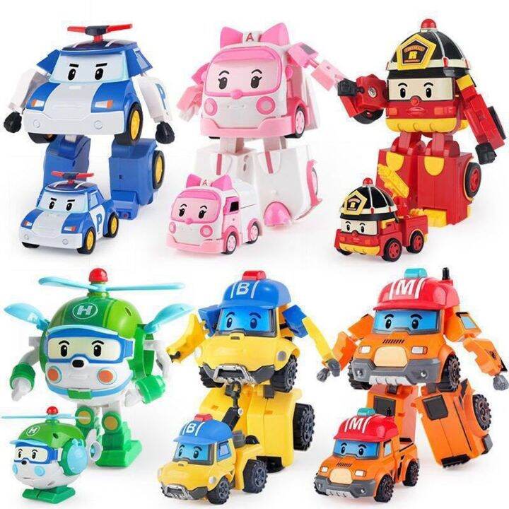 TGRADU Cartoon Amber Helly Birthday Gifts Truck Toy Robocar Poli ...