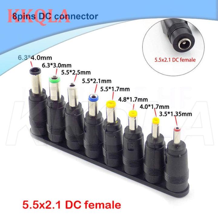 qkkqla-dc-step-up-module-usb-5v-to-9v-12v-8-4v-12-6v-charging-power-cable-cord-to-5521-multifunctional-plug-male-8tips-connector