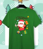 เสื้อยืดลายปีใหม่ เสื้อคริสมาสต์ Happy New Year &amp; Merry Christmas ลายน่ารักๆ ผ้า Cotton ?ใส่สบาย สีสันสดใส