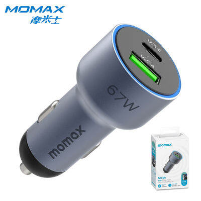 UC16E MOMAX 67W USB-C / Type-C + ที่ชาร์จแบตในรถพอร์ตแบบคู่ USB