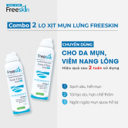 Combo 2 xịt mụn lưng, viêm nang lông, dày sừng nang lông, viêm da Novocare