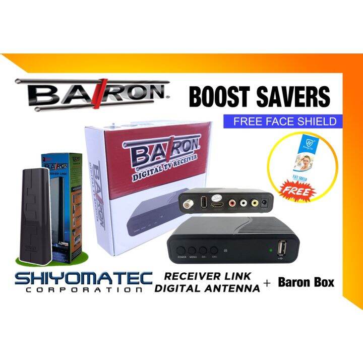 Baron Digital TV Receiver Box with Baron Receiver Link (BRL) Lazada PH