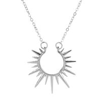 Exquisite Sun Flower Pendant Necklace Golden 18 K Chain Choker Women Necklace Bijoux Femme Accessories