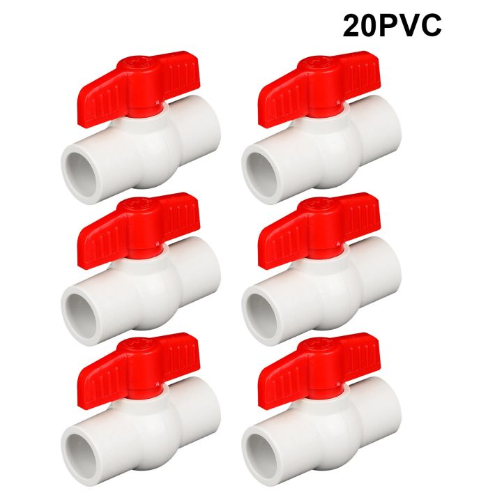 6pcs-with-red-handle-shut-off-durable-for-water-pipe-kitchen-socket-supply-lines-practical-professional-ball-valve-connector-pipe-fittings-accessories