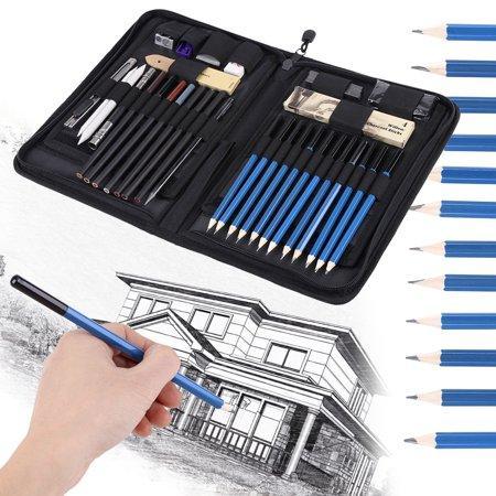 32pcs/Set Professional Drawing Sketch Pencil Kit Including Sketch