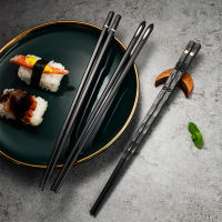 5 PairsLot Chopsticks Food Sticks Sushi Chinese Kitchen Dishes Set Alloy Stainless Steel Engraving Non-Slip Reusable