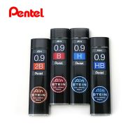 Lele Pencil】2B ซิลิกาเสริม Pentel 1ชิ้น,ซิลิกาไส้ดินสอ0.9X60มม. HB สำหรับดินสอกด C279อุปกรณ์การเขียน