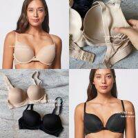 Maidenform LOVE THE LIFT Banded Double Pushup Plunge Bra Low Cut Bh Band Semi Wireless Bra Sisa Export Branded