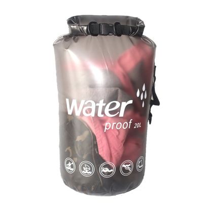 PVC Drifting Waterproof Bag Outdoor Swimming Backpack Bouy Survial Bags Travel Foldable Drybag One Shoulder Translucent 10L 20L
